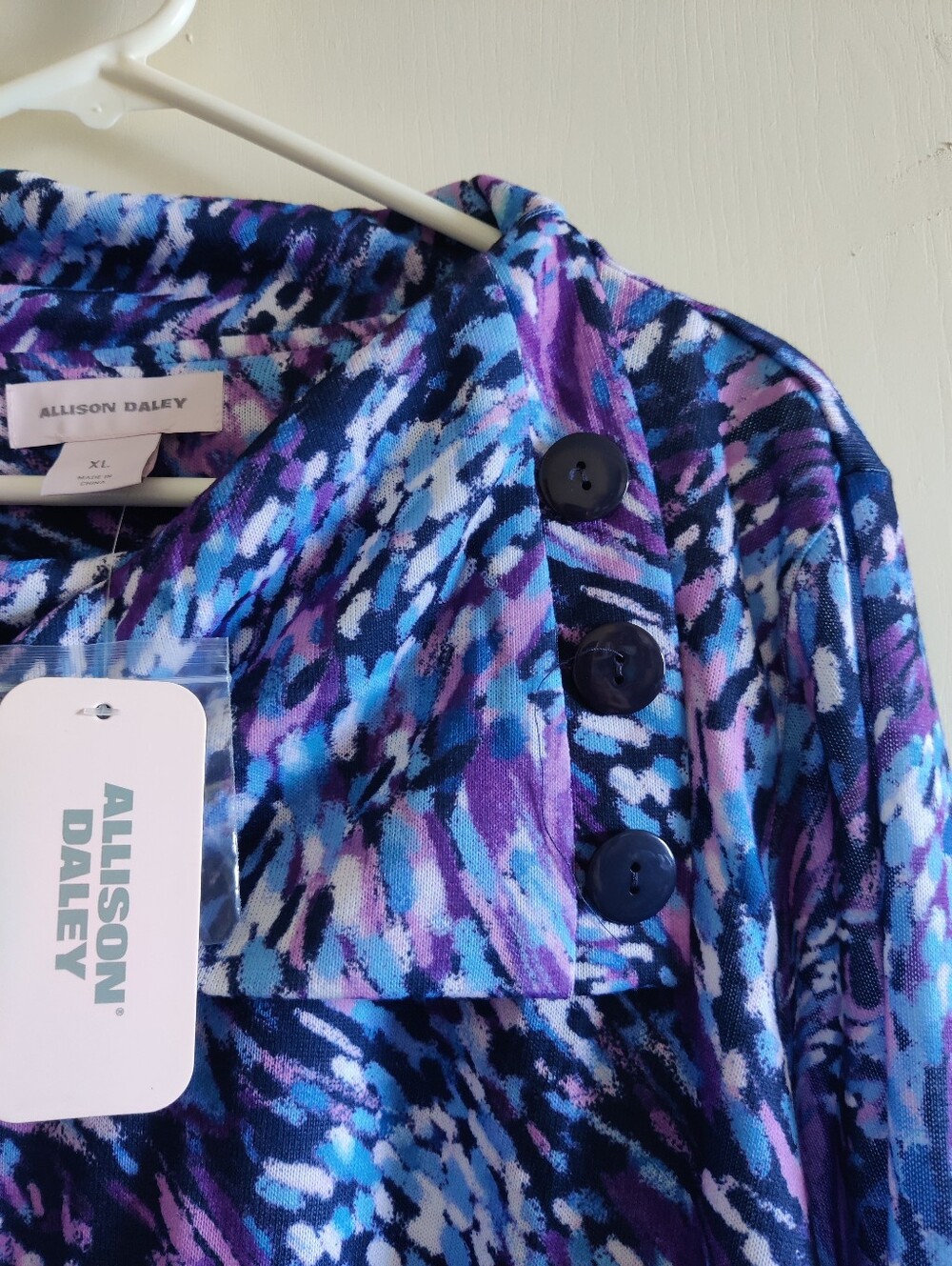 Allison Daley Printed Cowl Neck Top - Picture 3 of 5